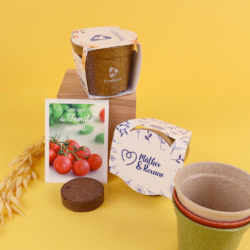 Kit de plantation pot paille de riz