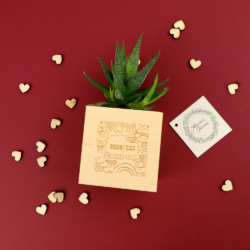 Cube bois plante ou arbre