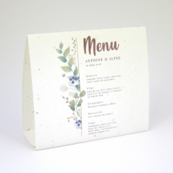 Chevalet papier graines