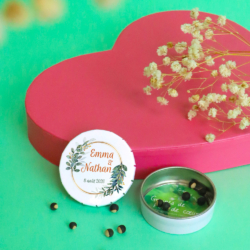 Boite Clic-clac graines de pois de coeur